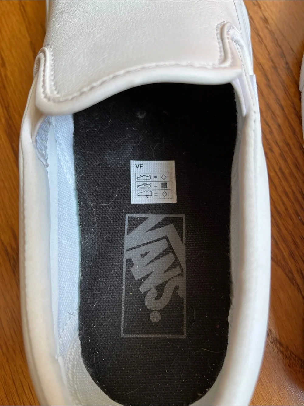 Vans White synthetic leather Slip-On Loafers